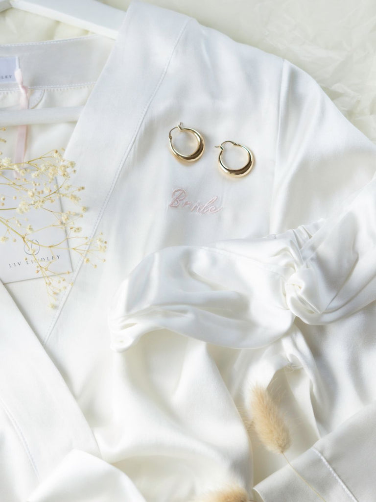 Mulberry Silk Bridal Dressing Gown